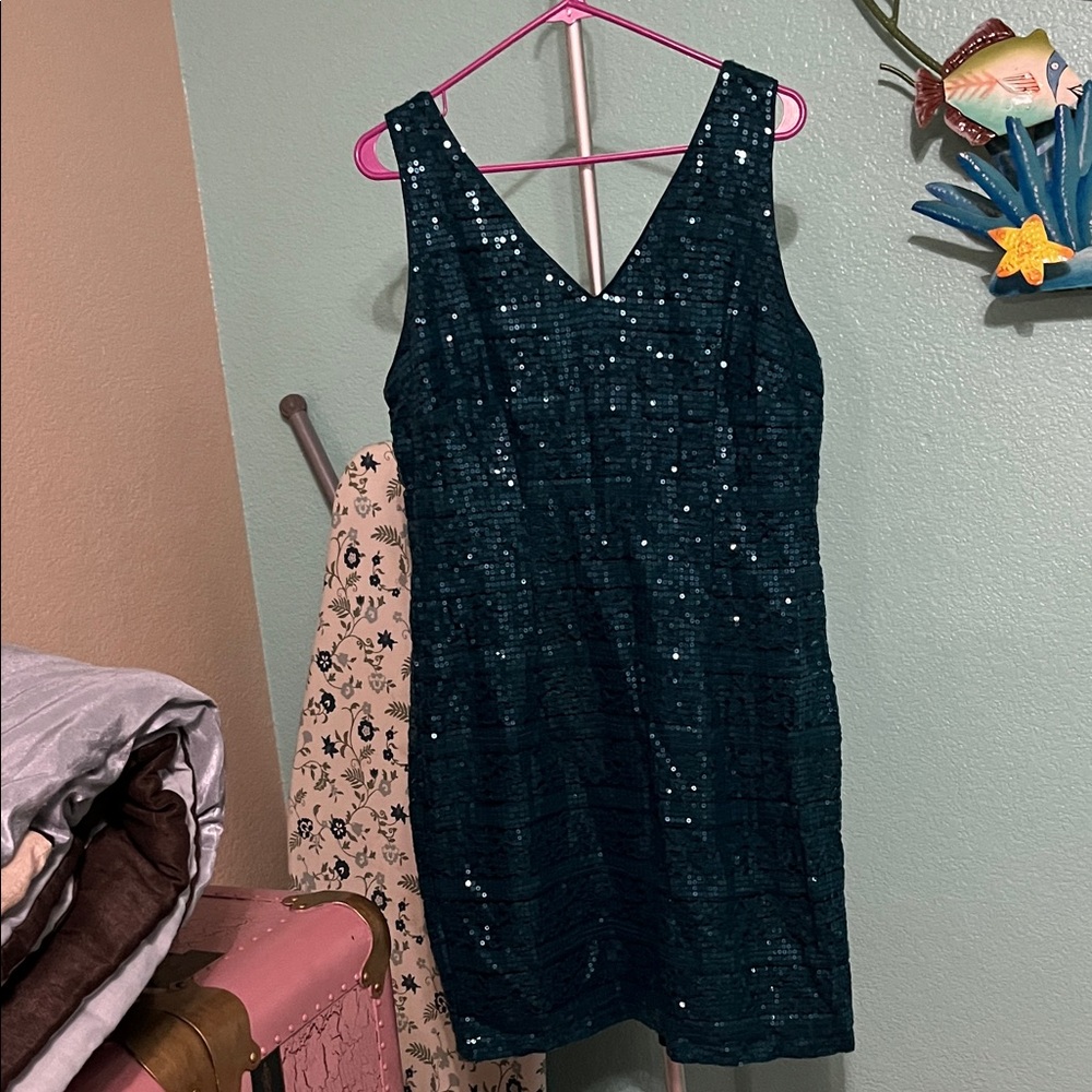 SD Collection Midnight Sequin  Dress